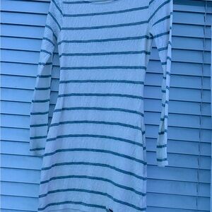 Abercrombie & Fitch Teal and White Lace Dress